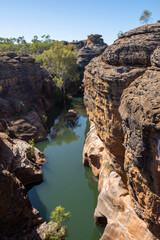 Cobbold Gorge, Queensland, Australia. Looking down into the gorge.
