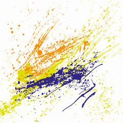 Colorful Splatter Vector Background - 603978566