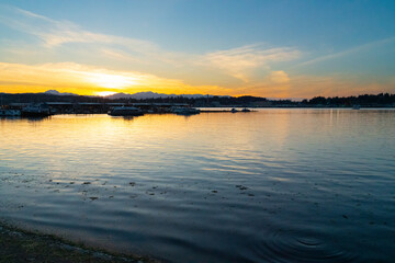 Fototapeta premium sunset beach on coast