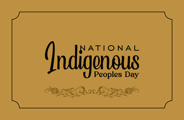 Indigenous Peoples Day, Holiday National concept