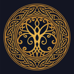 Tree of Life , Yggdrasil vector	
