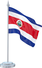 Fototapeta na wymiar Costa Rica Flag