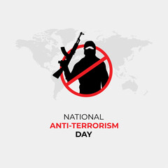 Anti-Terrorism Day Creative Abstract Design. 21 may national anti terrorism day. vector illustration. background, banner, poster and card.