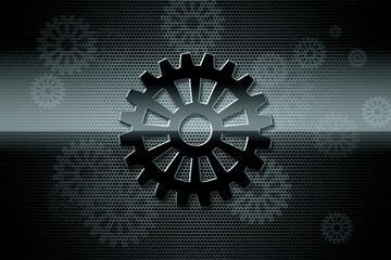 Shining Spur gear in mesmerizing 3D backdrop. Perfect for mechanical engineering students, colleges, and mechanical businesses.