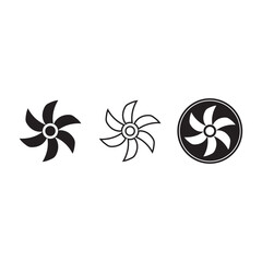 fan icon vector