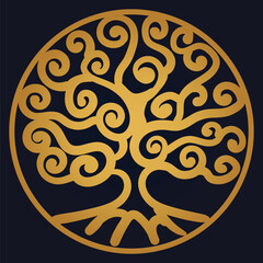 Tree of Life , Yggdrasil vector	
