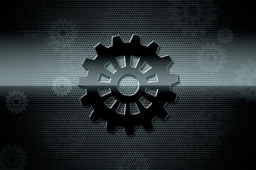 Shining Spur gear in mesmerizing 3D backdrop. Perfect for mechanical engineering students, colleges, and mechanical businesses.