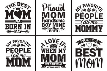 happy vector mother's day t-shirt design