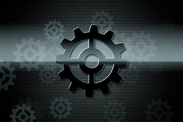 Shining Spur gear in mesmerizing 3D backdrop. Perfect for mechanical engineering students, colleges, and mechanical businesses.