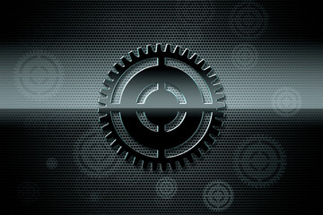 Shining Spur gear in mesmerizing 3D backdrop. Perfect for mechanical engineering students, colleges, and mechanical businesses.