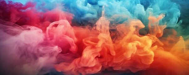 Naklejka premium Colorful abstraction of smooth elegant smoke background