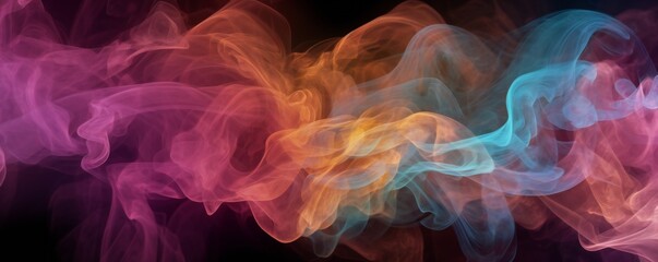 Colorful abstraction of smooth elegant smoke background