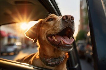 Breeze-Blown Bliss, Labrador's Freedom.
Generative AI