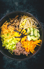 Bibimbap, Korean traditional dish.