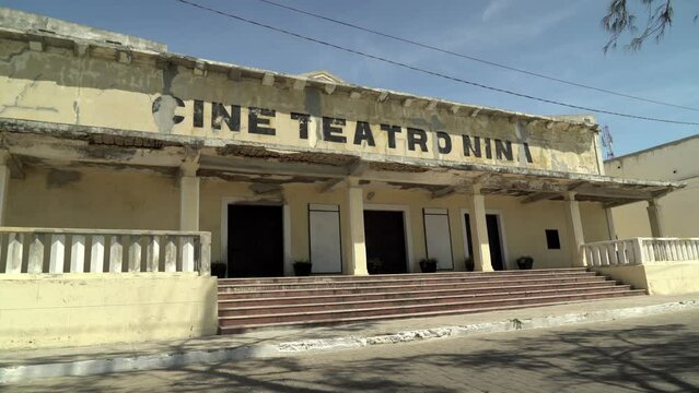 Old Abandoned Movie Theater on Island of Mozambique