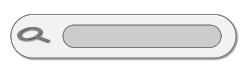 Flat search string Search information. Isolated vector illustration. Simple filled line drawing. Editable stroke. 