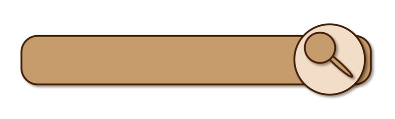 Flat search string Search information. Isolated vector illustration. Simple filled line drawing. Editable stroke. 