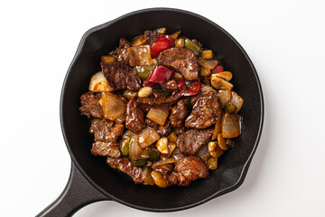 Steak Bites on a white background