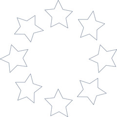 blue star frame