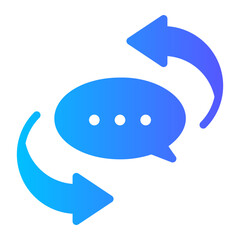 feedback gradient icon