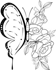 Flower Doodle Line Art Vol.20