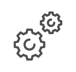 Data analysis related icon outline and linear symbol.
