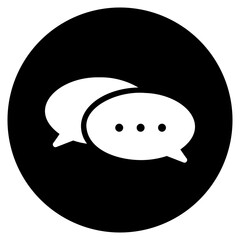 chat glyph icon