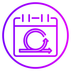 calendar gradient icon