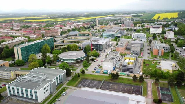 Czech Republic, Ostrava VSB University, multifunctional complex, From Dron