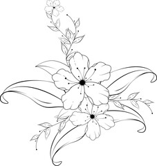 Flower Line Art Vol.8