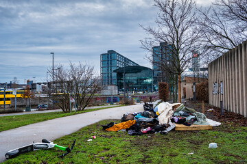 Müll am Hauptbahnhof, Berlin, Deutschland © fotoxo