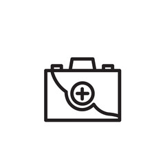 Bag Healthcare Kit Outline Icon