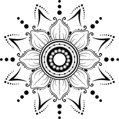 Mandala illustration ethnic