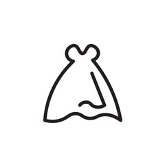 Clothes Dress Skirt Outline Icon