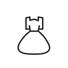 Clothes Fashion Skirt Outline Icon