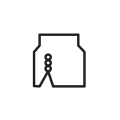 Obraz premium Dress Fashion Skirt Outline Icon
