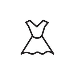 Dress Fashion Skirt Outline Icon