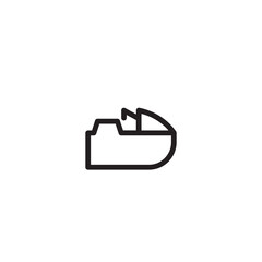 Beach Boat Jet Ski Outline Icon