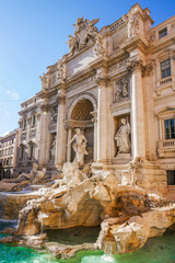 Fototapeta na wymiar trevi fountain rome