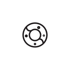 Beach Buoy Help Outline Icon