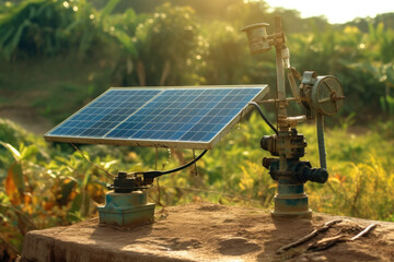 Solar-powered water pump