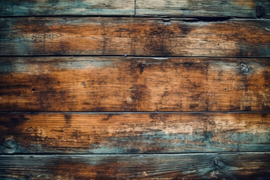 rustic wood texture background surfaces, Old wooden background texture. Generative Ai Illustration. 
