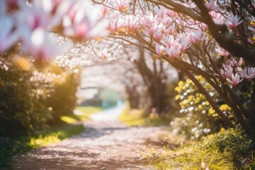 Fototapeta premium spring in the park