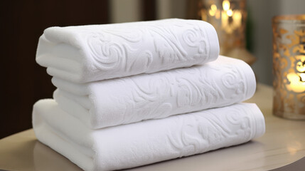 white towel , ai generative