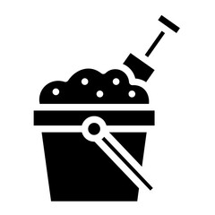 sand bucket glyph 