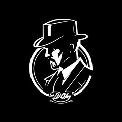 Vintage - Minimalist and Flat Logo - Vector illustration