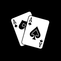 Playing - Black and White Isolated Icon - Vector illustration