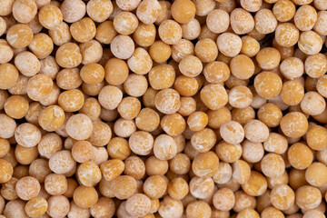 Round yellow peas for cooking porridge