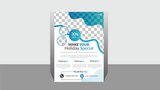  vector gradient travel flyer template Vector abstract travelling poster template flyer.