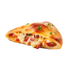calzone pizza isolated on transparent background